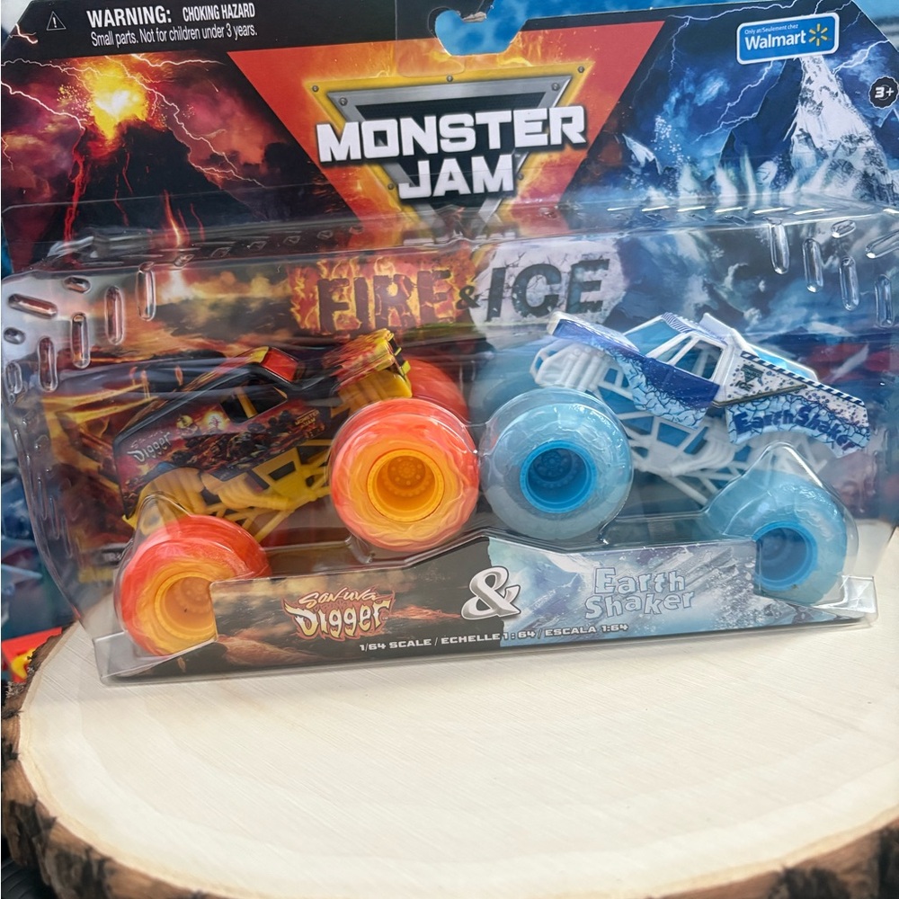 Fire & Ice Die-Cast Trucks Set